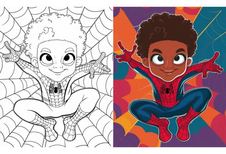 Miles Morales Coloring Pages - Free Printable Pages For Kids