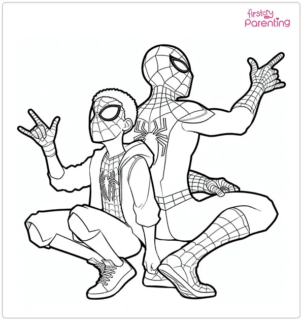 25 Miles Morales Coloring Pages - Free Printable, Sheets and Images for ...