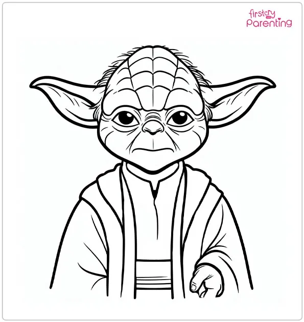 Yoda Coloring Page Yoda Coloring Page