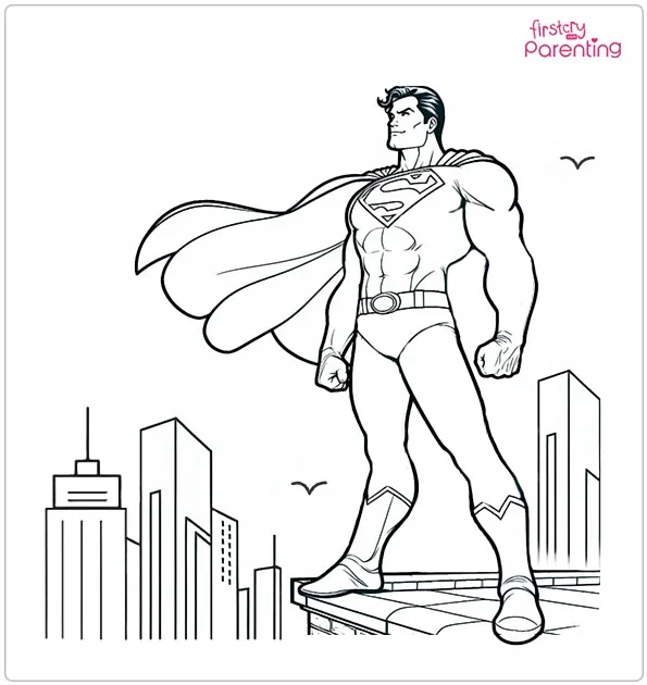 25 Superman Coloring Pages - Free Printable, Sheets and Images for Kids