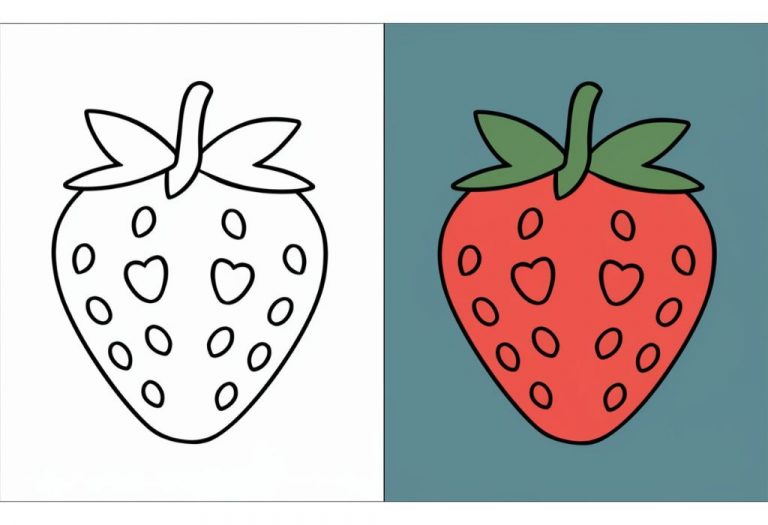 Strawberry Coloring Pages - Free Printable Pages For Kids