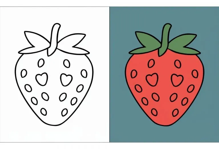 Strawberry Coloring Pages - Free Printable Pages For Kids