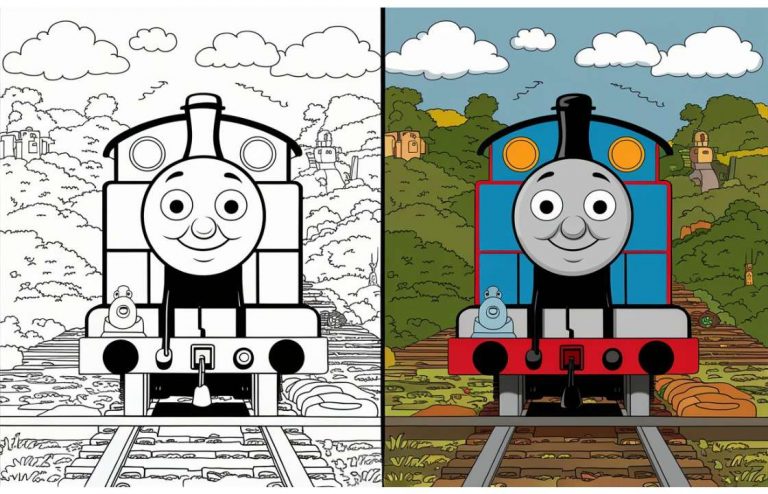 Thomas the Train Coloring Pages - Free Printable Pages For Kids