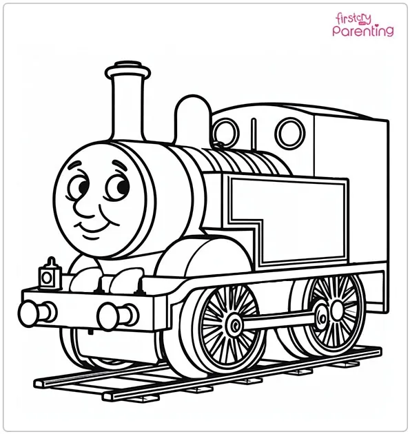 The Edward Train Coloring Page