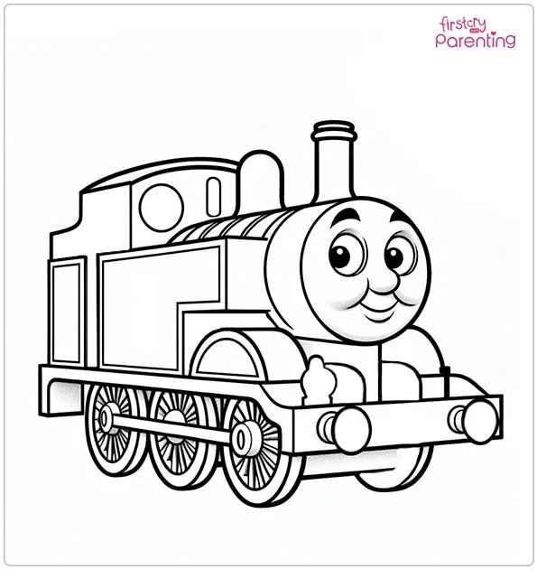 Edward The Blue Engine Coloring Page