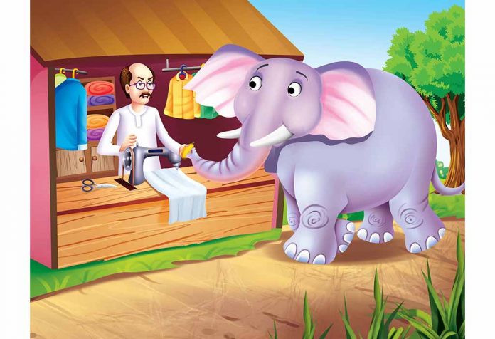 The Elephant And The Tailor Story In Hindi