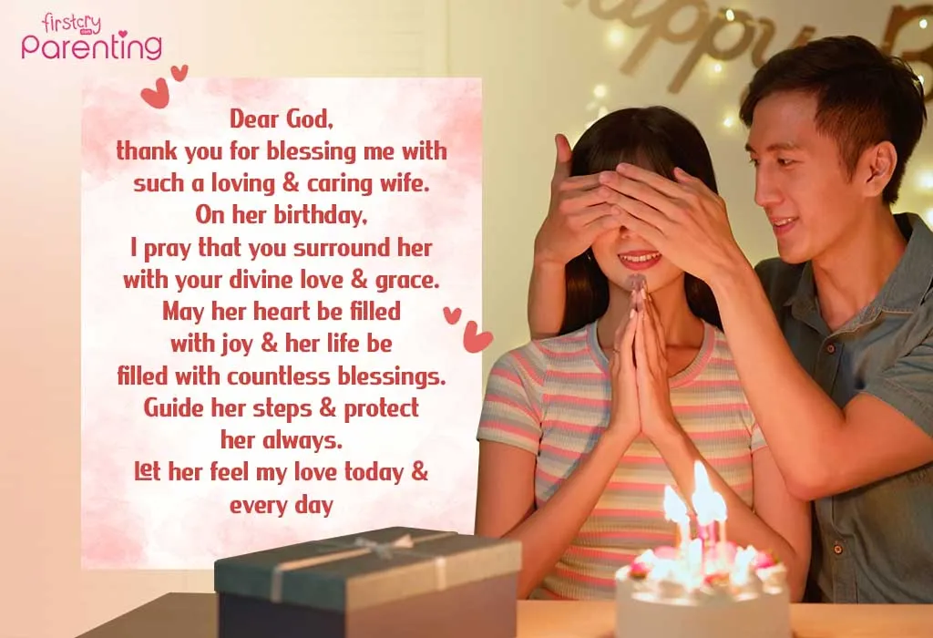 Romantic Prayers for Wife on  Birthday.