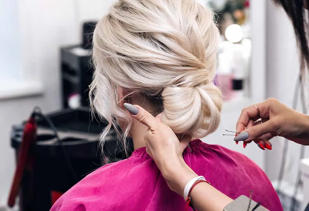 Elegant Low Bun - Pregnancy Hairstyles
