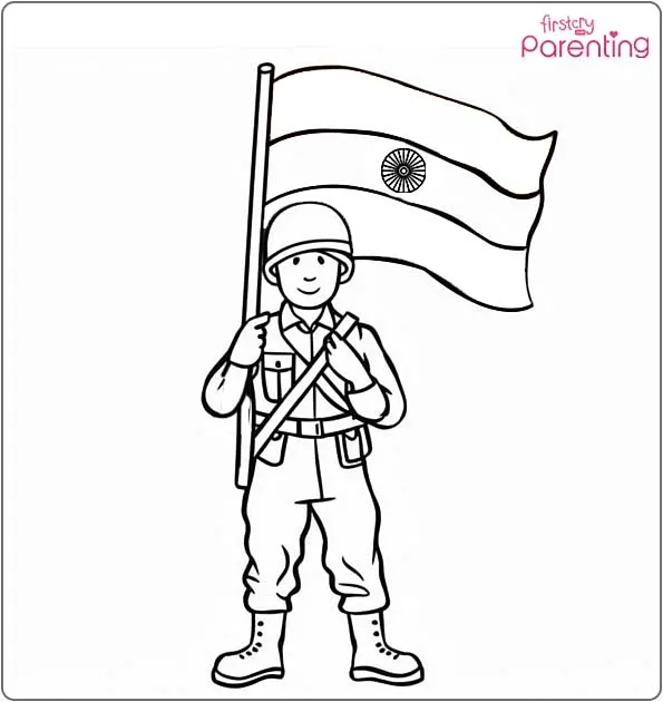 14 Indian Flag Coloring Pages - Free Printable, Sheets and Images for Kids