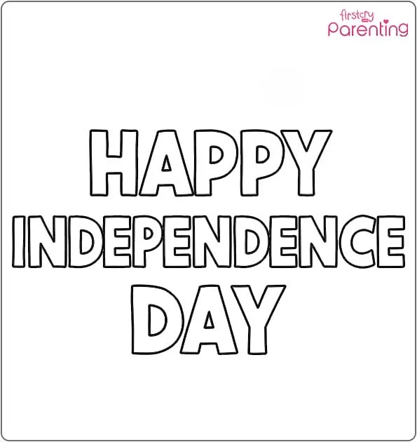 indian independence day colouring pages