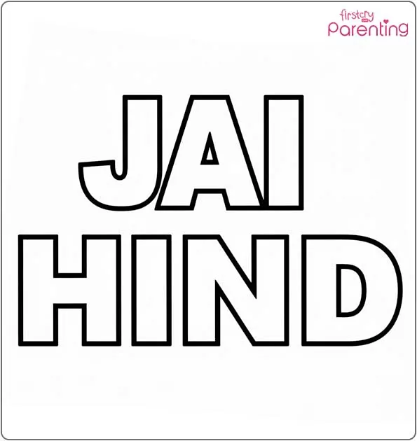 Jai Hind Coloring Page