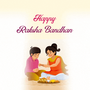 Happy Raksha Bandhan GIFs 2025 | Animated Raksha Bandhan Images for Siblings