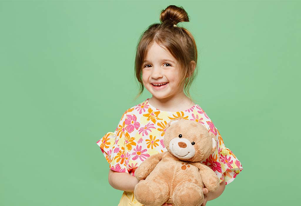 Toddler Girl Hairstyles - High Bun