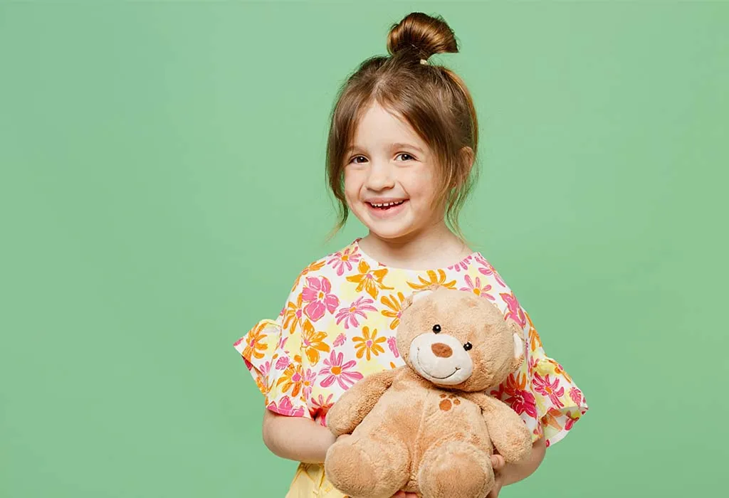 Toddler Girl Hairstyles - High Bun
