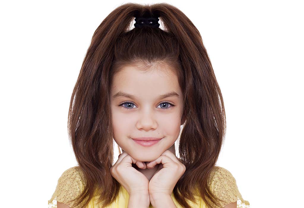 Toddler Girl Hairstyles - Top Knot