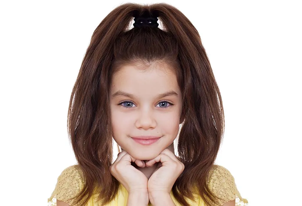Toddler Girl Hairstyles - Top Knot