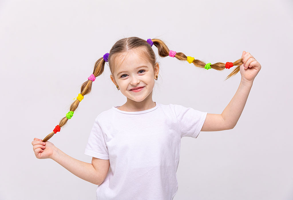 Toddler Girl Hairstyles - Bubble Ponytail