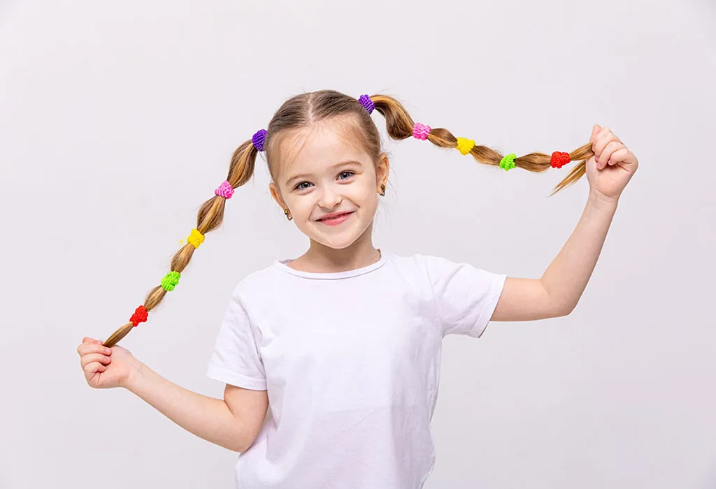 Toddler Girl Hairstyles - Bubble Ponytail