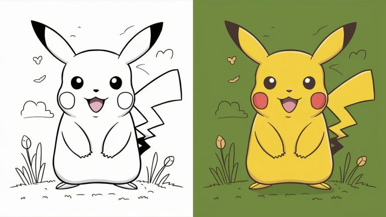 Pikachu Coloring Pages - Free Printable Pages For Kids