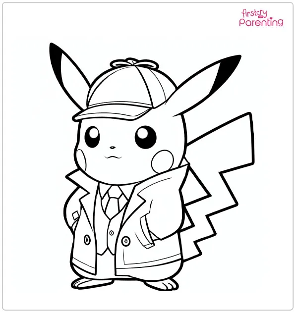 pokemon pikachu coloring page