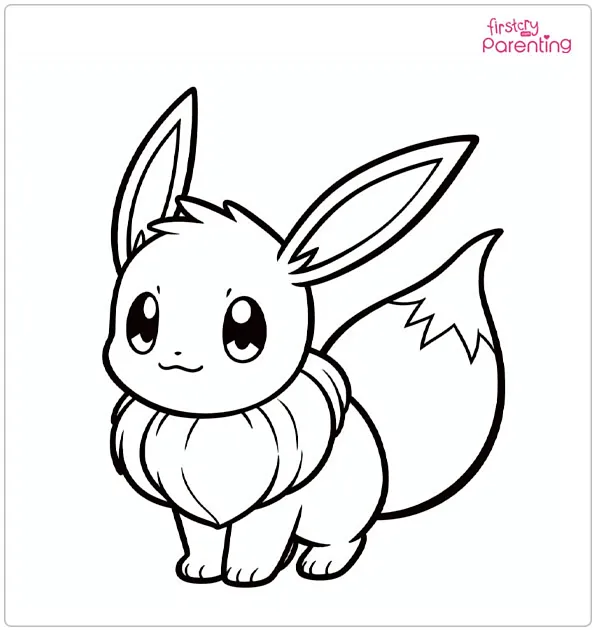 Eevee Coloring Page
