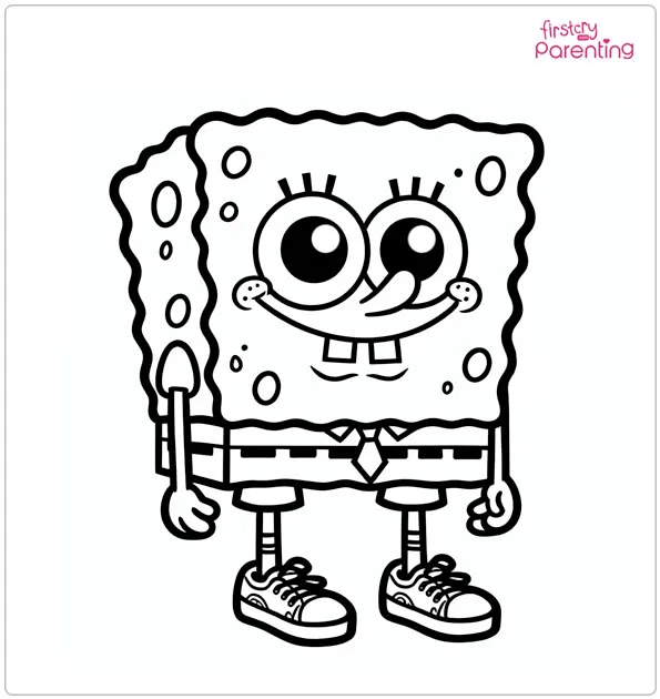 Funny Spongebob Coloring Page