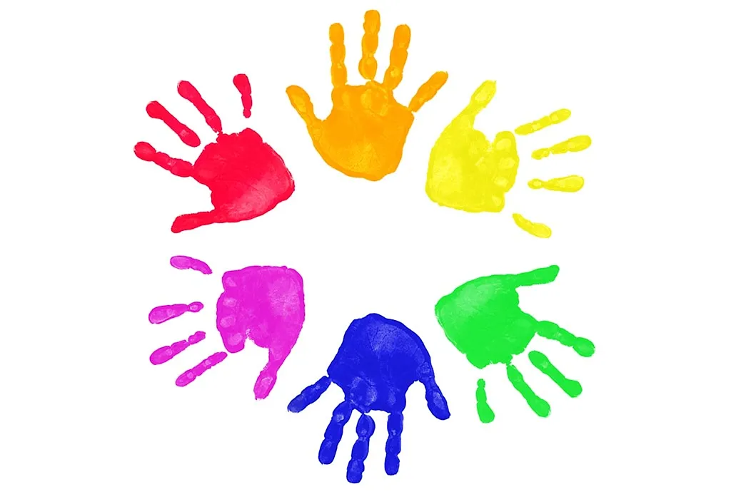 Rainbow Handprints