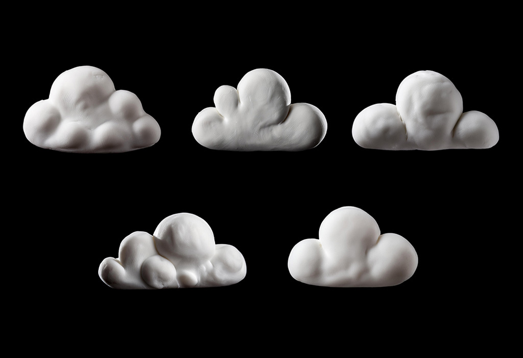 Puffy Paint Clouds