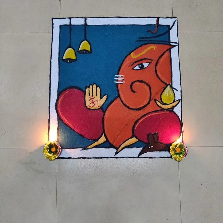 Ganpati Rangoli