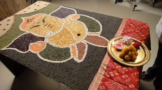 Pulses rangoli