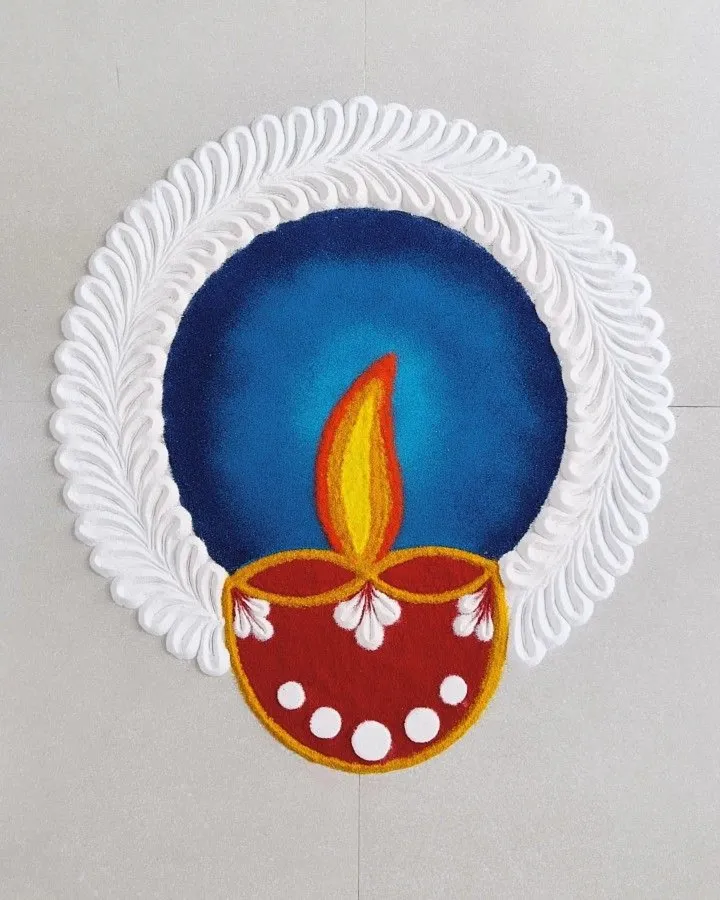 Easy rangoli for kids discount