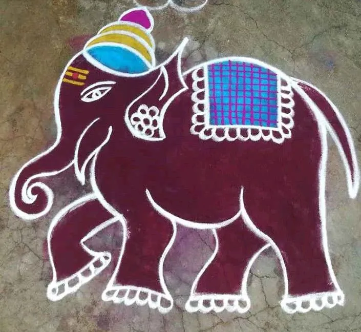 Animal Shapes Rangoli