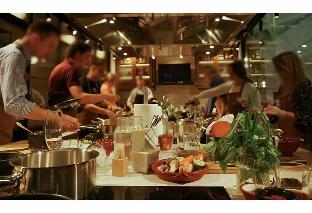 Places to Have a Baby Shower - Cooking School