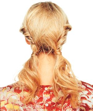 Double Twisted Ponytails