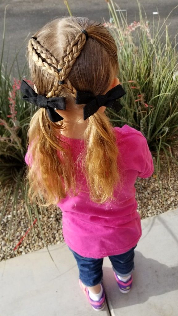 Criss-criss Braided pigtails