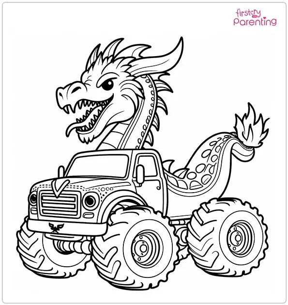 25 Monster Truck Coloring Pages - Free Printable, Sheets and Images for