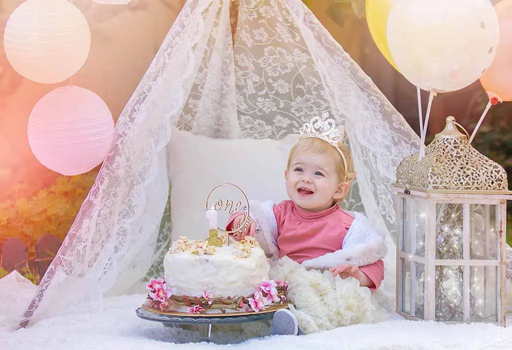 1st Birthday Photoshoot Ideas - Fairytale Princess