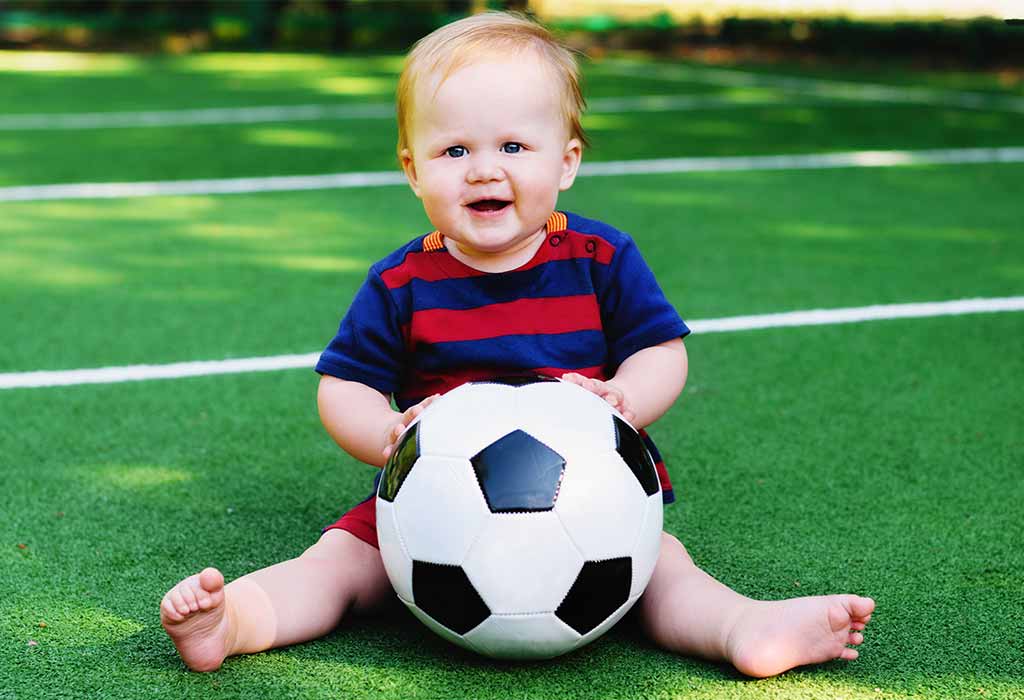 1st Birthday Photoshoot Ideas - Sports Fan