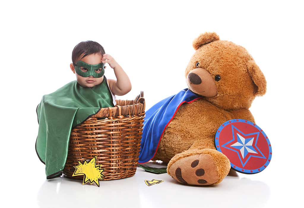 1st Birthday Photoshoot Ideas - Superhero Style