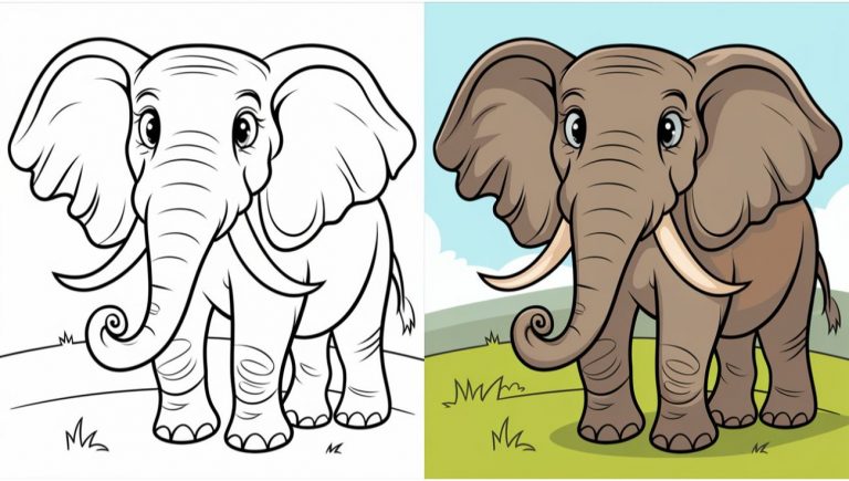 Elephant Coloring Pages - Free Printable Pages For Kids