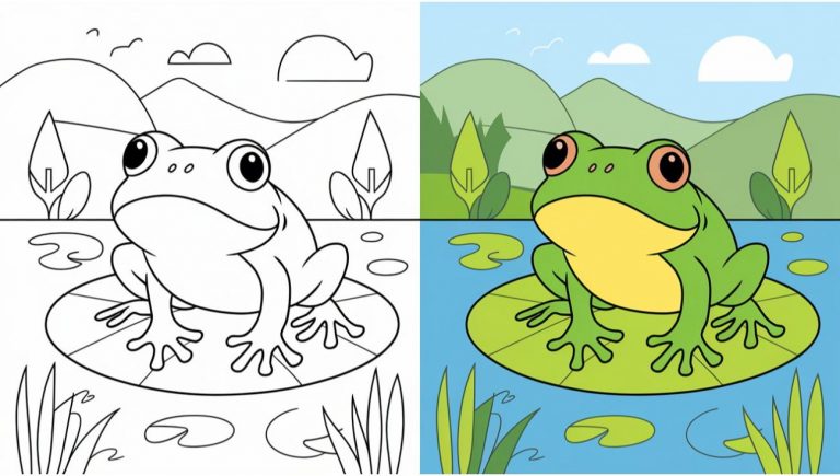 Frog Coloring Pages - Free Printable Pages For Kids