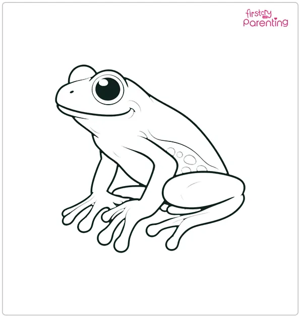 Tree Frog Coloring Page