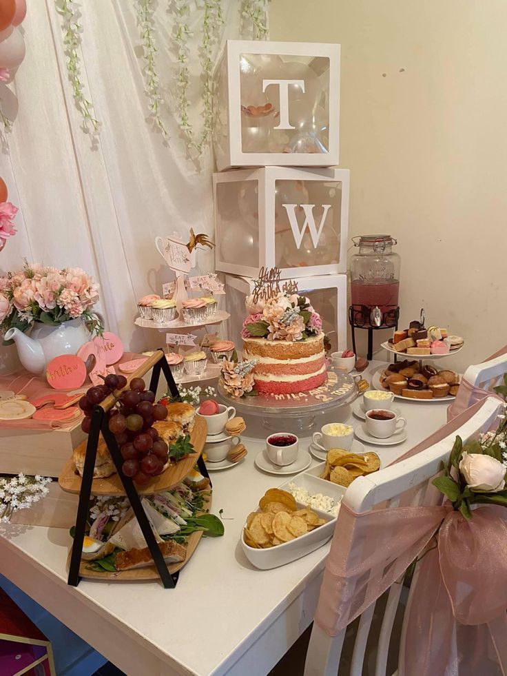 tea party twin birthday party
