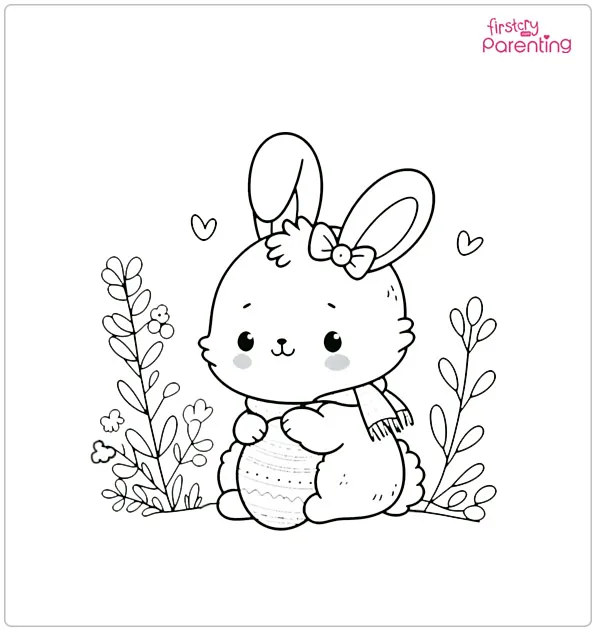 rabbit coloring page