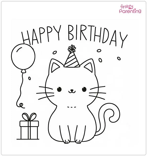 Cat Coloring Pages Free Printable PDF Sheets for Kids