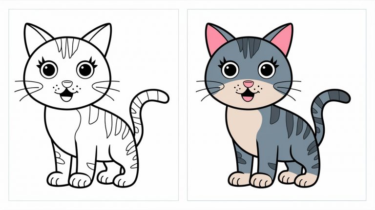 Cat Coloring Pages - Free Printable Pages For Kids