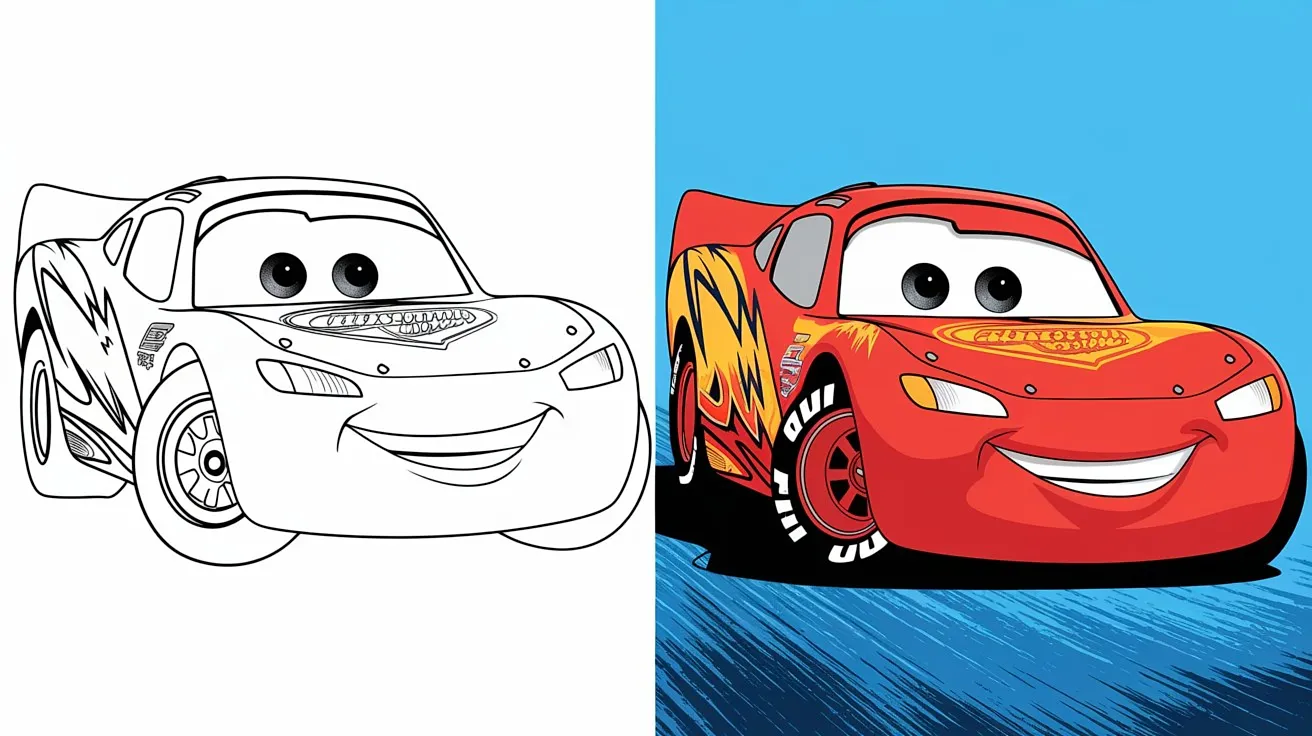 Lightning Mcqueen Coloring Pages Free Printable PDF Sheets For Kids