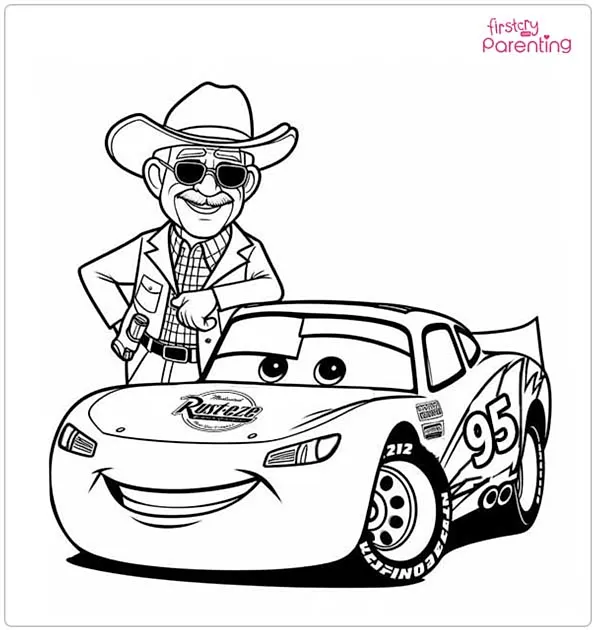 Lightning Mcqueen Coloring Pages Free Printable PDF Sheets for Kids