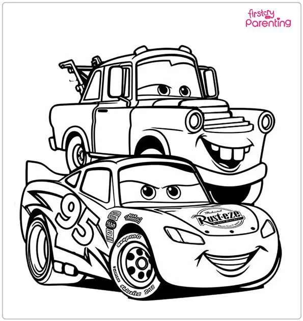 lightning mcqueen coloring page