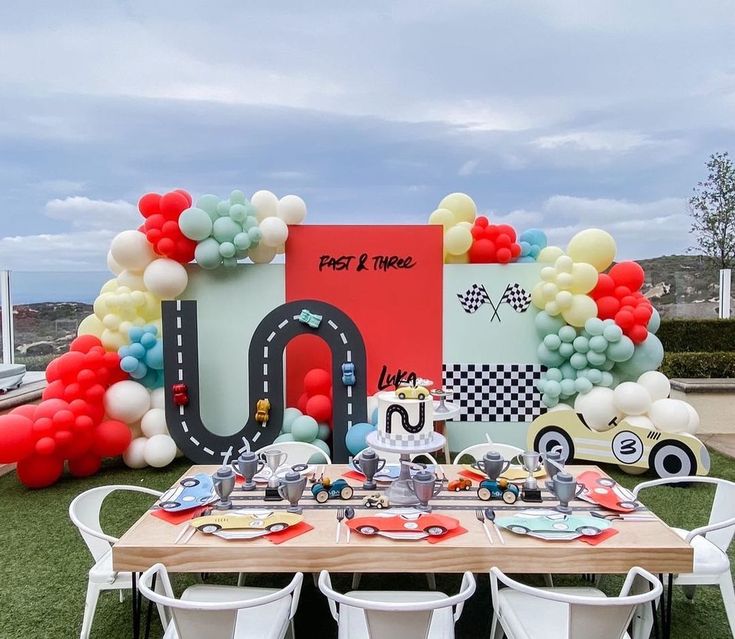 Race Car Rally birthday theme